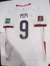 Ricardo Pepi USA USMNT 2022 World Cup Stadium White Home Soccer Jersey 2021-2022 - £79.01 GBP