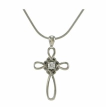 Stainless Steel Pewter Cross Funeral Cremation Pendant w/chain - $124.87