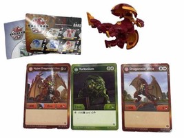 Bakugan Dragonoid Ultra B500 Red Pyrus Battle Planet With Cards - £9.57 GBP