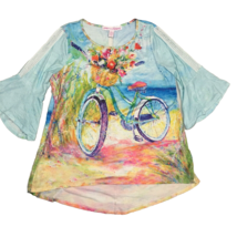 Leoma Lovegrove Medium Top Bicycle Bell Sleeve Beach - $12.50
