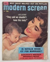 VTG Modern Screen Magazine February 1958 Liz Taylor, Mike Todd No Label - £11.30 GBP