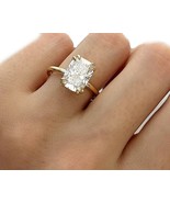 Lab diamond engagement ring, Cushion cut diamond ring, Yellow gold diamo... - $47,360.83 MXN+