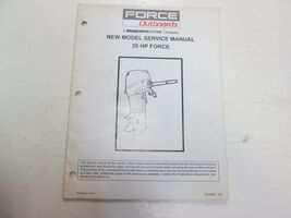Manuel De Service Force Hors-Bord 25 HP Force Nouveau Modèle TACHÉ D'ORIGINE OEM - $20.06