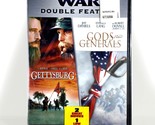 Gettysburg / Gods and Generals (2-Disc DVD, 1993, Widescreen) *Brand New ! - $9.48