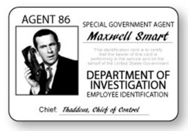 GET SMART MAXWELL Smart Halloween Costume or Cosplay Name Badge Tag pin Fastener - £11.72 GBP