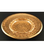 Stangl Granada Gold 10&quot; Rd Shallow Bowl Ashtray for Cigars 3972 - £11.97 GBP