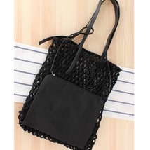 Holiday Beach Woven Bag Summer  New Casual Hollow Out Women Shoulder Bag... - $45.57