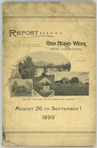 NH Report Old Home Week 1899 book towns ephemera Bachelder - £51.76 GBP