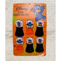 Disney Stitch (6pk) Halloween Magnetic Bag Clips- NIP - £9.87 GBP