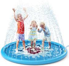 Splash Large Sprinkler for Kids Outdoor Water Play Mat Baby Pool Inflata... - $28.03