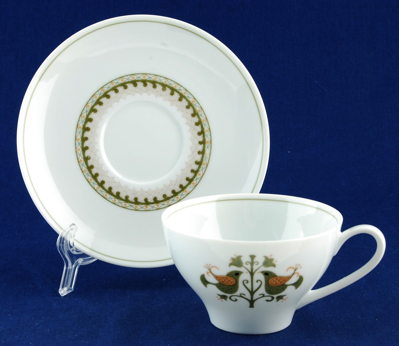 Noritake Hermitage Cup & Saucer 6226 New China Birds Item image 2