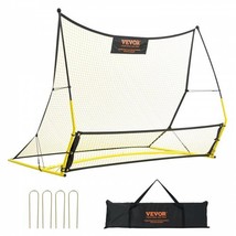 Soccer Trainer, 2-IN-1 Portable Soccer Rebounder Net, 71&quot;x40&quot; Iron Soccer Pr... - £62.72 GBP