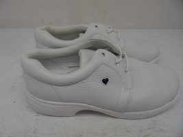 Nurse Mates Women&#39;s Angel Lace-Up Slip-Resistant Work Shoes White Size 6W - £28.43 GBP