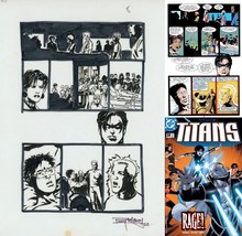Barry Kitson SIGNED Titans #38 Original Art Prelim Sketch ~ Nightwing Mr. Bones - £70.10 GBP