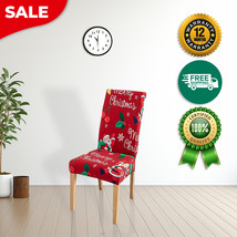 Anyhouz Chair Cover Red Big Cheery Santa Design with Anti-Dirt and Elastic  - $326.19 MXN