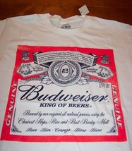 VINTAGE STYLE BUDWEISER BEER King Of Beers T-shirt SMALL NEW w/ TAG - £15.76 GBP