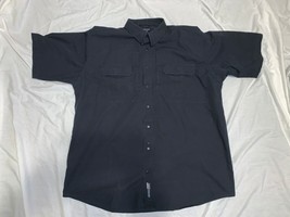 Mens 5.11 Tactical Series Short Sleeve 100% Cotton 2XLARGE Button Up Work Shirt - £21.35 GBP