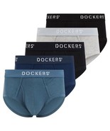 Dockers Mens Multi-Color Underwear Bikini Briefs 100% Cotton Tag Free -5... - £17.29 GBP