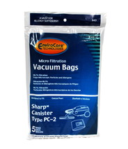 Envirocare Vacuum Bags Designed To Fit Sharp Style PC-2 Canister Vacuums 843 - £4.64 GBP