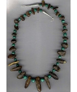 Handcrafted African Amber and Malachite Necklace - $102.90 CAD