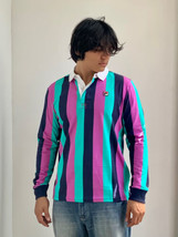 Men’s Fila Navy | Fuchsia |Turquoise Button Down Long Sleeve Polo Shirt NWT - $59.00