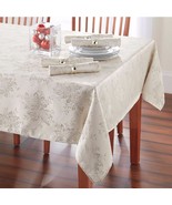 New Winter Wonderland Winter Shine Tablecloth Silver Variety Sizes - $48.12 CAD