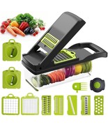 Multifunctional Vegetable Chopper, Mandoline Slicer Cutter Chopper 12 in 1 - $16.29