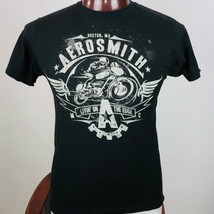 Aerosmith Livin&#39; On The Edge Logo Graphic T Shirt  - £22.15 GBP