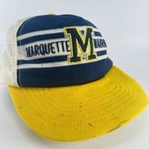 Marquette University Warriors Trucker Hat College Mesh Snapback Vintage 70s 80s - £78.01 GBP