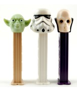  Pez Dispensers Yoda Storm Trooper Skull Footed Star Wars - £3.98 GBP
