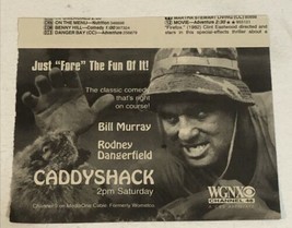 Caddyshack Tv Guide Vintage Print Ad Bill Murray Ted Knight Chevy Chase Tpa13 - £4.70 GBP