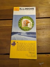 Vintage 1965 Illinois Official Highway Map Travel Brochure - £28.39 GBP