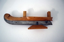 Unique Vintage 1940&#39;s Maple Miniature 8&quot; Skating Shoe Business Card Holder - £94.92 GBP