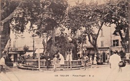 Toulon France~Place Puget Postcard - £7.41 GBP