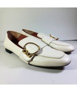 Bally Malinda Ivory/White Vintage Size 39 Calf Skin Slip-on Loafers w/Bu... - $129.93 CAD