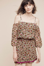 Nwt Anthropologie Everett OFF-THE-SHOULDER Dress By Floreat 8 - £47.94 GBP