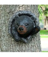 9&quot;H Rustic Western Hello Black Bear Waving Paw Wall Or Tree Hanging Deco... - £31.86 GBP