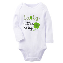 Lucky Little Baby Funny Romper Baby Bodysuits Newborn One-Piece Outfits Jumpsuit - £8.66 GBP