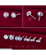 Lab Diamond Earrings 925 Sterling Silver Ear Studs Sleeper Earrings Men ... - £3.73 GBP+