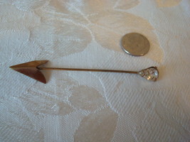 Vintage Arrow Jabot ~ Collar Pin ~ Millinery Trim - $7.00