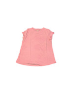 Wonder Nation Girls Jersey Top Short Sleeve Size 18 XXL Pink Stretch Sof... - £8.74 GBP