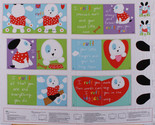 35&quot; X 44&quot; Panel Soft Book Puppy Dogs Pets Kids Animals Cotton Fabric D47... - £9.13 GBP