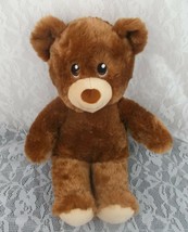 Build A Bear Teddy Plush Brown Embroidered Eyes 16&quot; Stuffed Plushie 2016... - $10.95