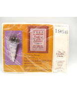 NEW The Creative Circle Cross Stitch Kit 9&quot; Lilacs &amp; Lace Cornucopia ACO... - £15.11 GBP