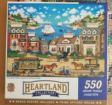 Oceanside Trolley 550 Piece Jigsaw Puzzle Heartland Collection Master Pieces - £10.11 GBP