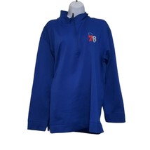 Gildan 76ers Jacket Athletic Wear Blue Large Mens Pockets - $23.38