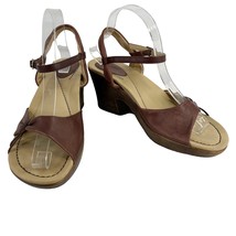 Dansko Sandals Naomi  EUR 41 Brown Ankle Strap Slingback 3&quot; - £32.57 GBP