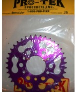 Pro tek Rear Sprocket 520 Pitch PM Chicane 6 Bolt 63.5MM Hub ID 38T Violet - $40.60 CAD