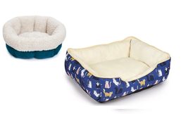 MPP Bolster Style Cat Bed Ultra Soft for Kittens Non Slip Fabric Bottom ... - £26.11 GBP+