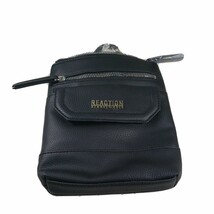 Kenneth Cole Gabriella Mini Crossbody  8” X 7” Zipper Top Pouch Snap Pouch Black - £35.13 GBP